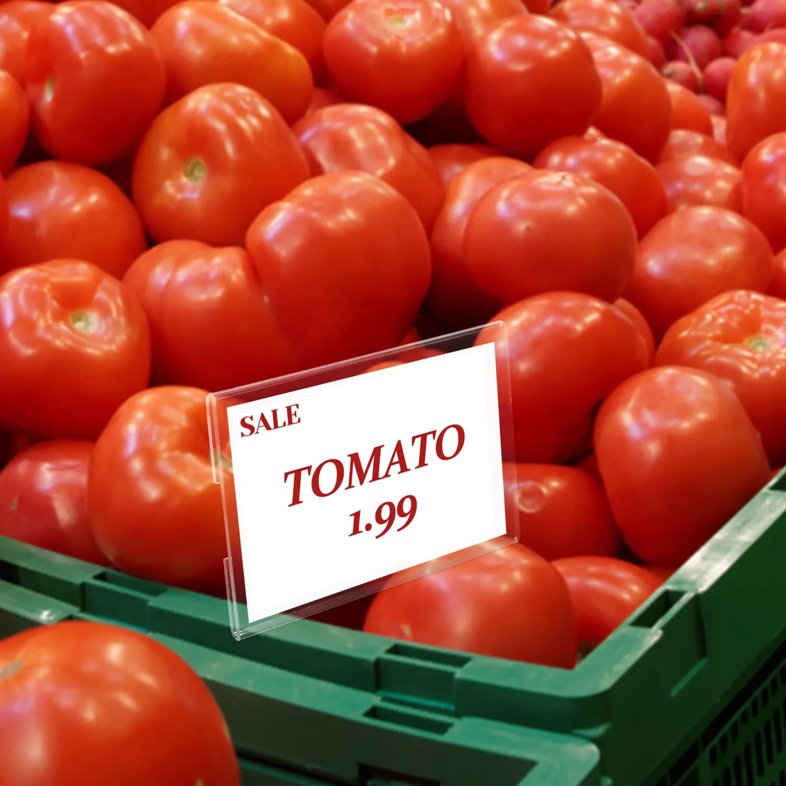 6 Etichette per Scaffali, Porta Prezzi Stabile, Espositore Multifunzione per Supermercati e Negozi, Espositore per Cartelli Pubblicitari