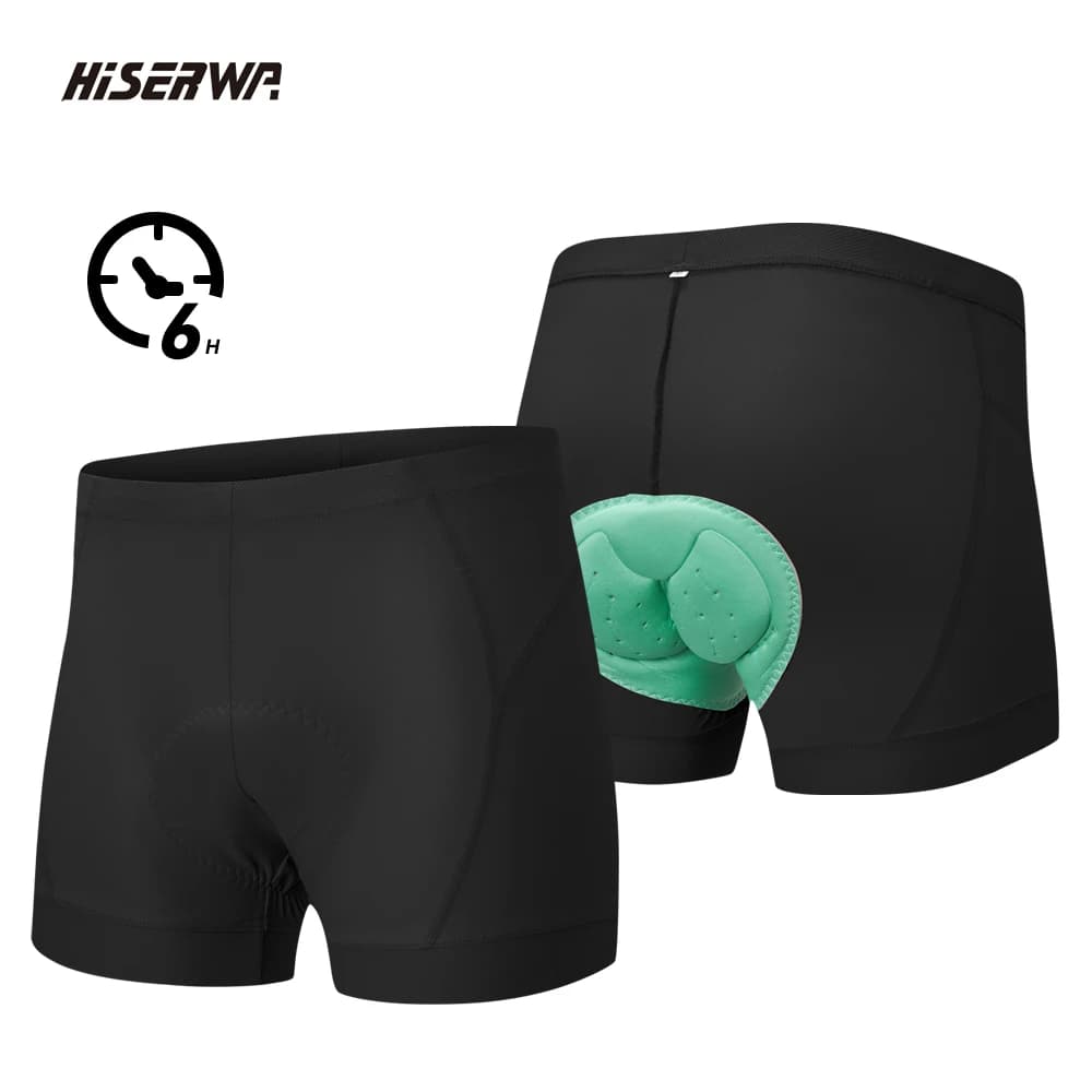 HISERWA Men's Summer Cycling Shorts, Road Bike Slips with Silicone Sponge, Cycling Clothing
