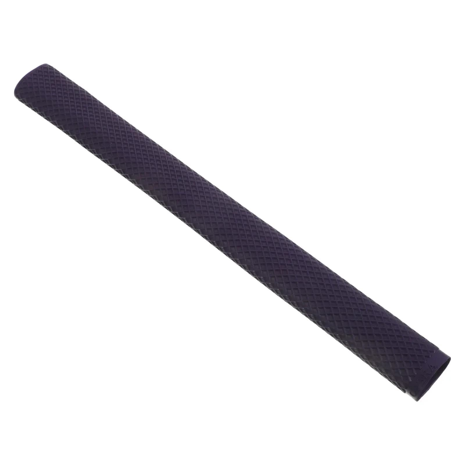 Comfortable Pool Cue Handle Sleeve Purple Silicone Grip Wrap Anti Slip Protection for Billiard Snooker Fishing Rod Flexible