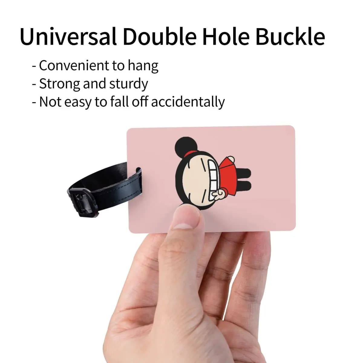 Etichette per Bagagli Cartoon Pucca, Accessori per Valigie, Tag per Bagaglio da Viaggio, Porta Etichetta con Nome e Indirizzo