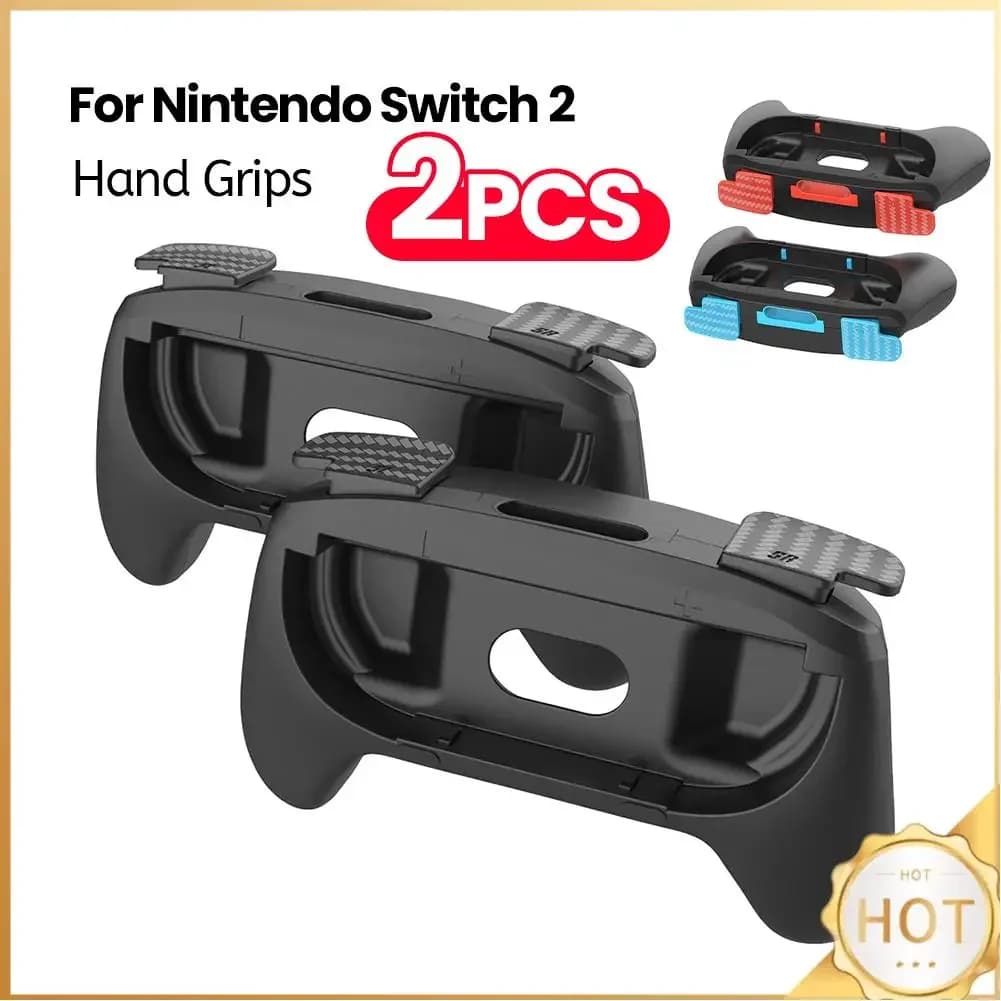 2 Impugnature Ergonomiche per Joy-Con Sinistro e Destro per Nintendo Switch 2 - Supporto per Controller
