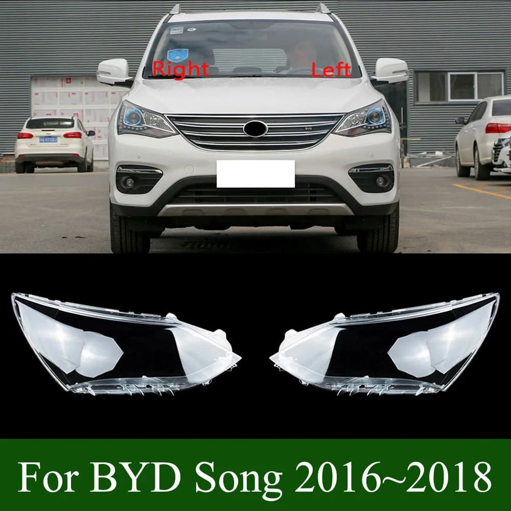 Per BYD Song 2016 2017 2018 Copertura Faro Anteriore Guscio Trasparente Lente Sostitutiva Paralume Originale Plexiglass