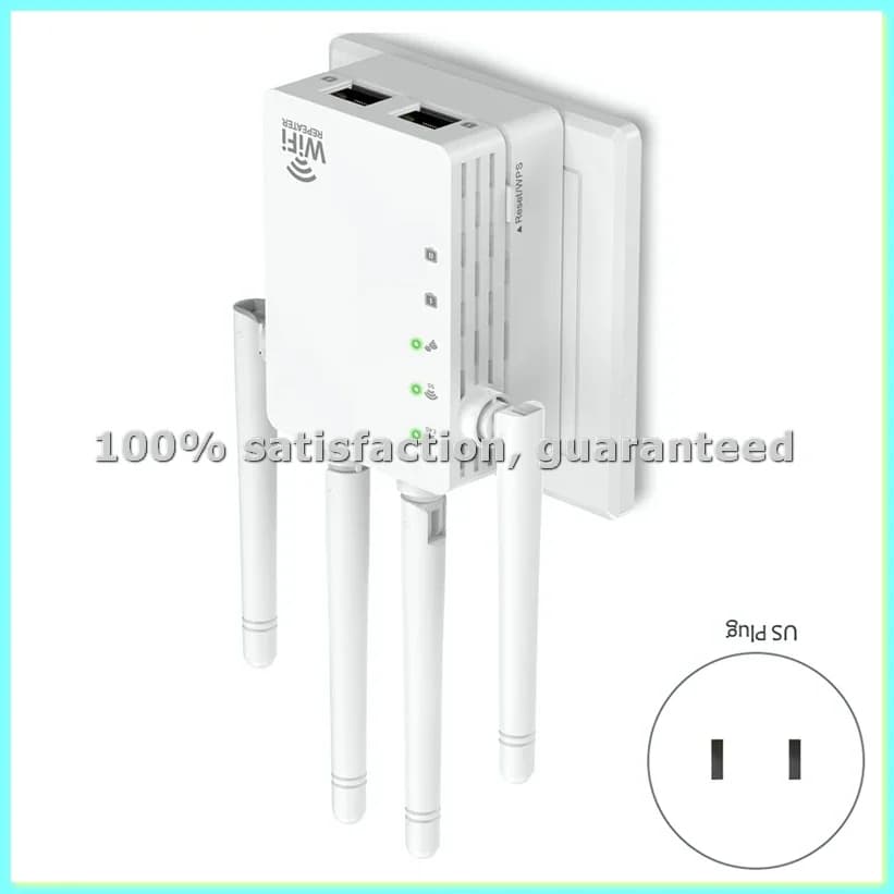 WiFi Extender,WiFi Extender Signal Booster Dual-Band(5.8G&2.4G) Wireless Repeater,Supports Ethernet Port Faster Speed US-AD23