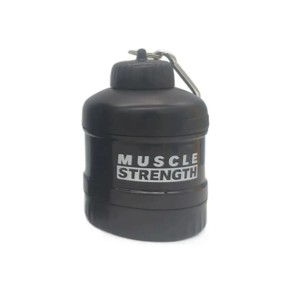3/4 Layers Plastic Protein Powder Box Layered Storage with Mountaineering Buckle Funnel Fitness Integrator Bottle Durable
