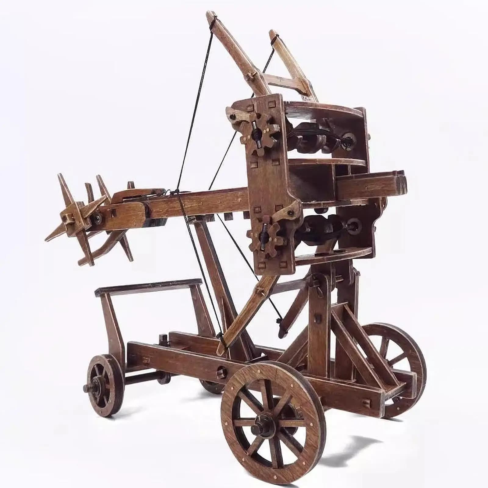 Kit di Modellismo Carro Cinese, Regalo di Compleanno, Ornamento da Tavolo Educativo Unico, Carro Antico Cinese Fai-da-Te per Bambini e Hobbisti
