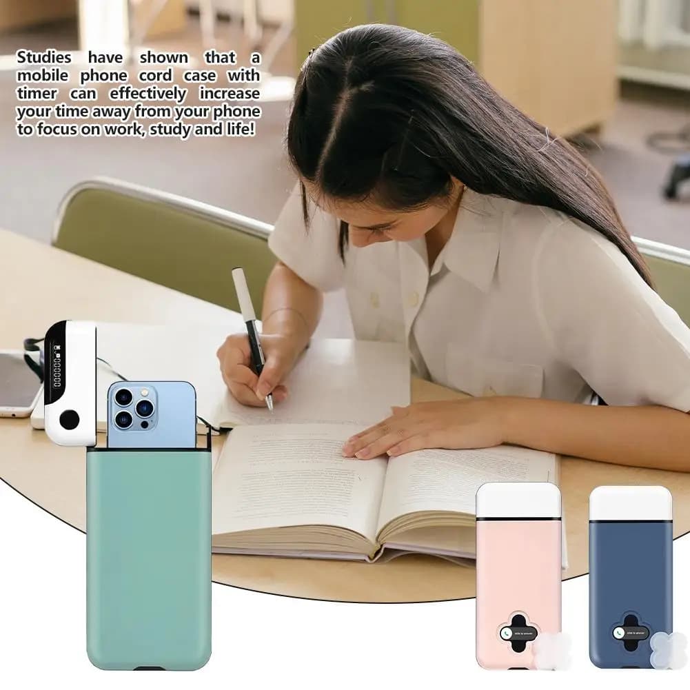 Keepin Box Smart Phone Lock Box Borsa timer Autodisciplina portatile Blocco mobile Telefono cellulare Custodia cronometrata sicura Lockbox Telefoni F8W1