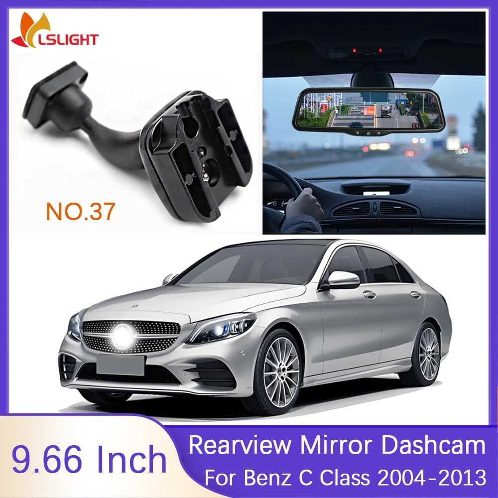 For Mercedes Benz Class C 2004-2013 9.66 inch Dashcam HD 1080P AHD CVBS signal support with original bracket