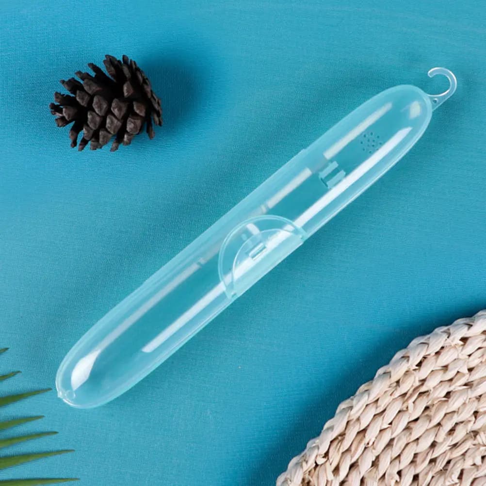Set di 4 Contenitori per Spazzolini da Denti in Plastica, Compatti e Portatili, Organizzatori per Viaggio, Bagno, Casa e Dormitorio