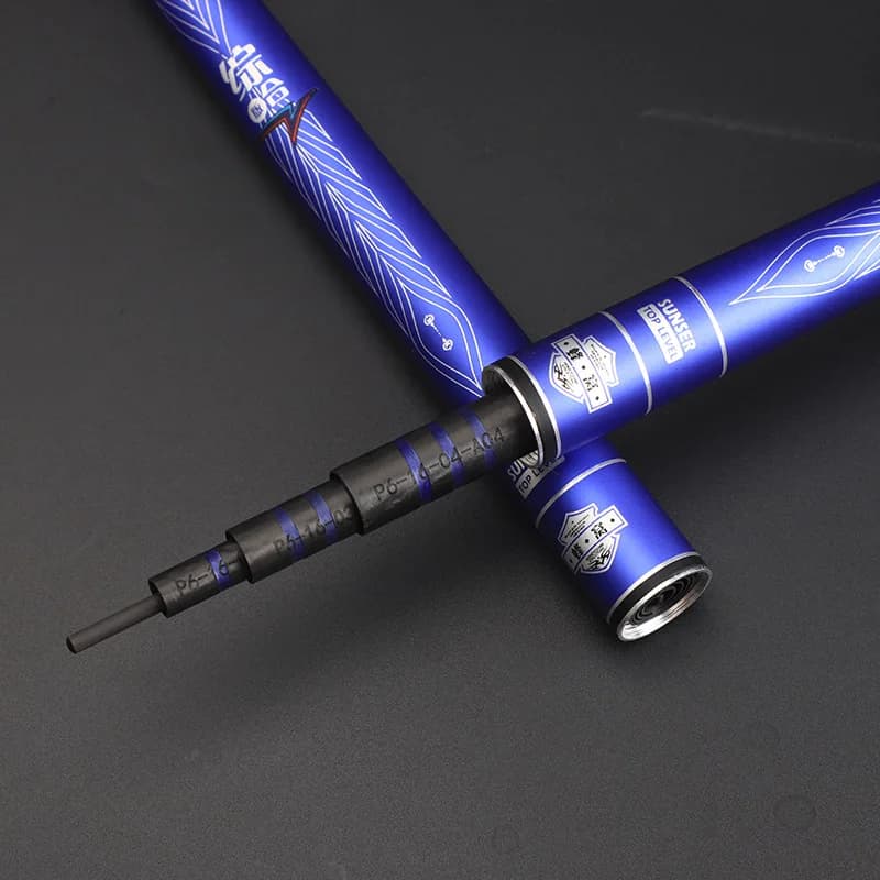 FISHINGFANS 7.2M Ultralight Super Hard Carbon Fiber Portable For Freshwater Carp Stream Pole Fishing Rod