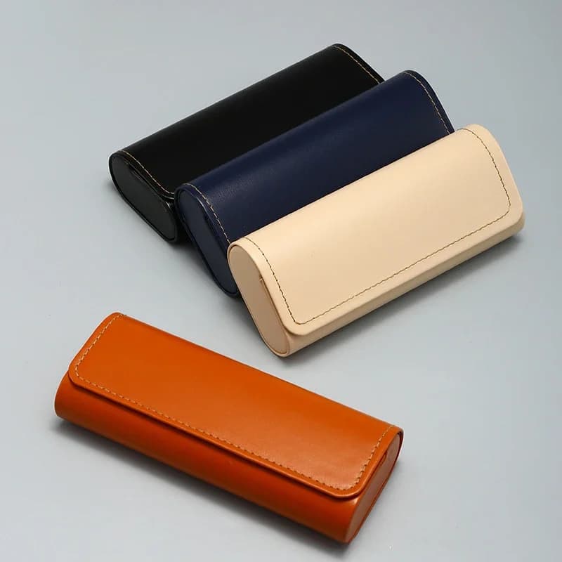 PU Leather Glasses Case Portable Men Women Sunglasses Optical Glasses Storage Box Anti-Pressure Eyeglasses Bag Accessories