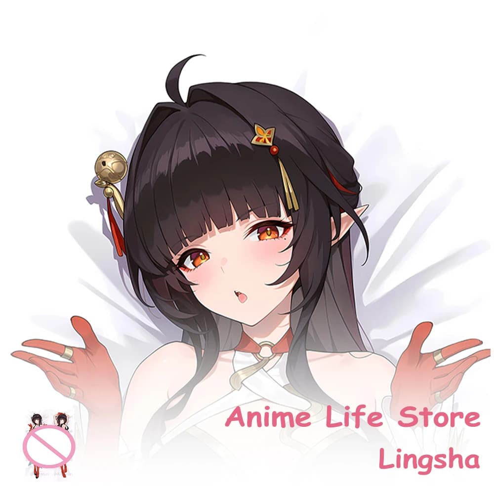 Dakimakura Anime Honkai Impact 3 Lingsha Pillowcase Hugging Body Cosplay Props Otaku Bedding Pillow Cushion Covers Decor Room