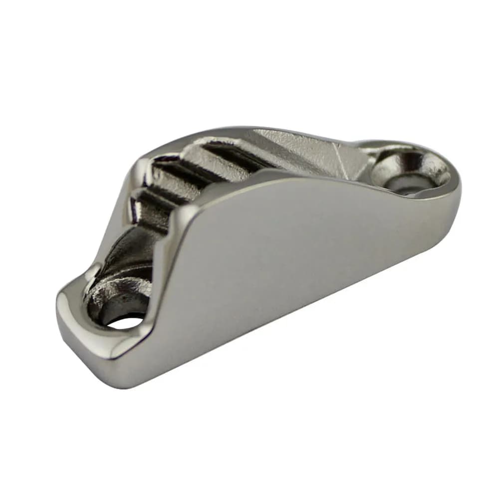 Professional Marine Stainless Steel Rope Cleat for Sailboat Yacht Boating Jam Cleat Fluted Design Shape Adjustment