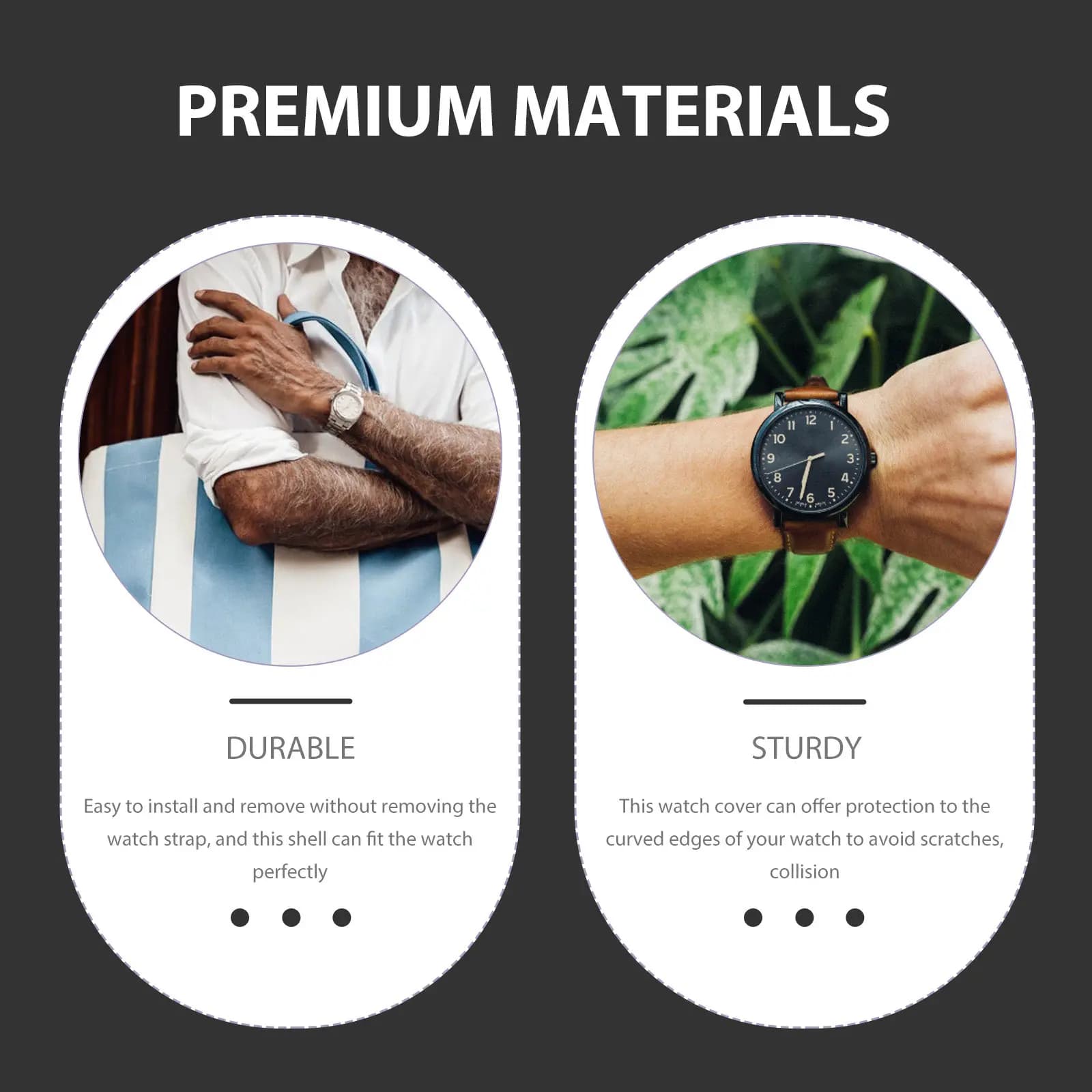 2 pezzi di protezione per lo schermo dello smartwatch in stalinite resistente, custodia antigraffio per orologio con bordi curvi, completamente decorativa