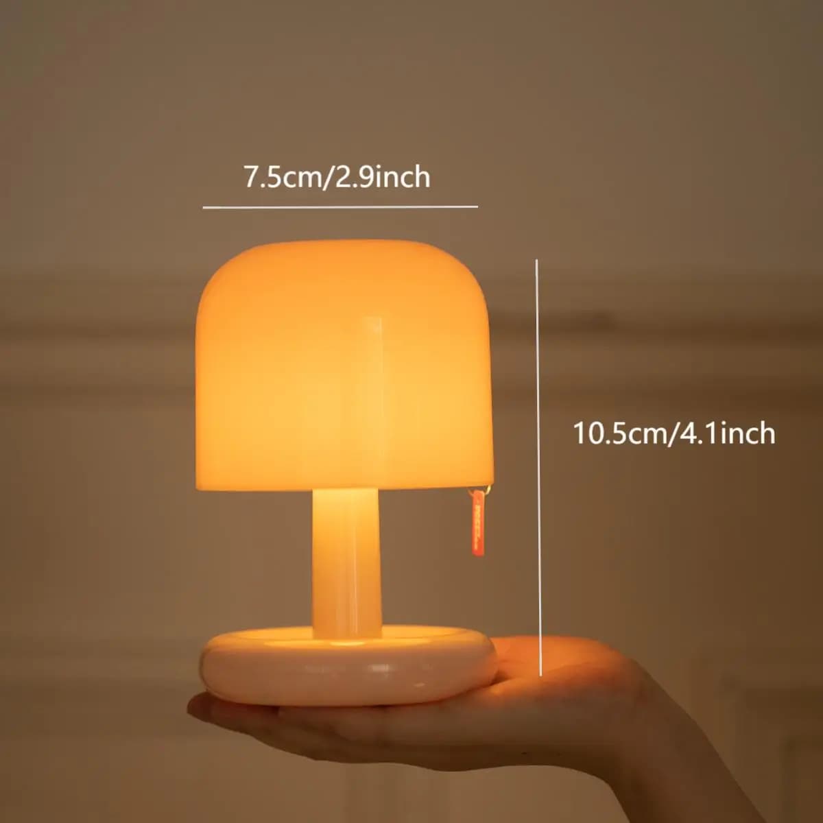 Mini lampada da notte al tramonto da tavolo creativa USB ricaricabile Ins stile fungo luce notturna a led per bar caffè decorazioni per la casa camera da letto