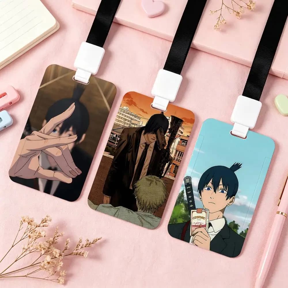 Anime Cool A-Aki Hayakawa NFC Contactless Sliding Card Sleeve For Student Cards, Bus Cards, ID Cards, And Work Permits
