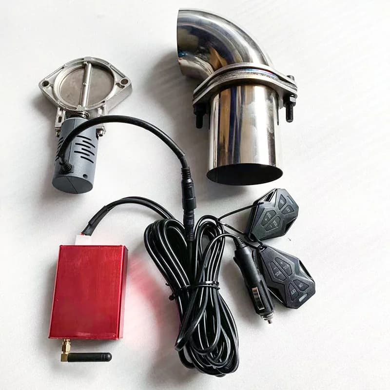 Kit di saldatura impermeabile con telecomando regolabile con valvola universale per scarico auto 12V