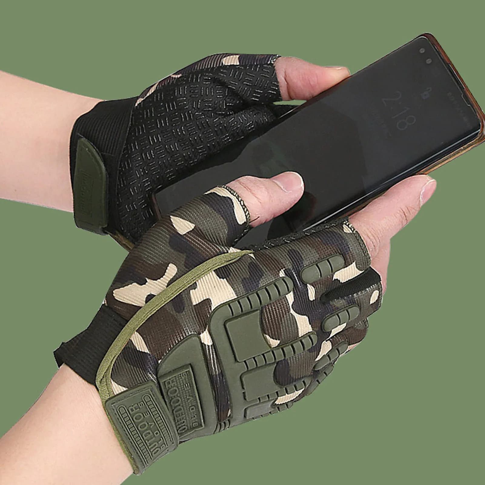 Professional Half Finger Gloves Tactical Anti-Slip Breathable Sport Gear for Cycling Weightlifting Fitness Training Men Women