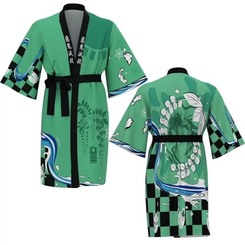 Demon Slayer Merchandising Kamado Tanjirou Agatsuma Zenitsu Abbigliamento Accappatoio Figure Moda Capispalla Vendita calda Regali per le vacanze