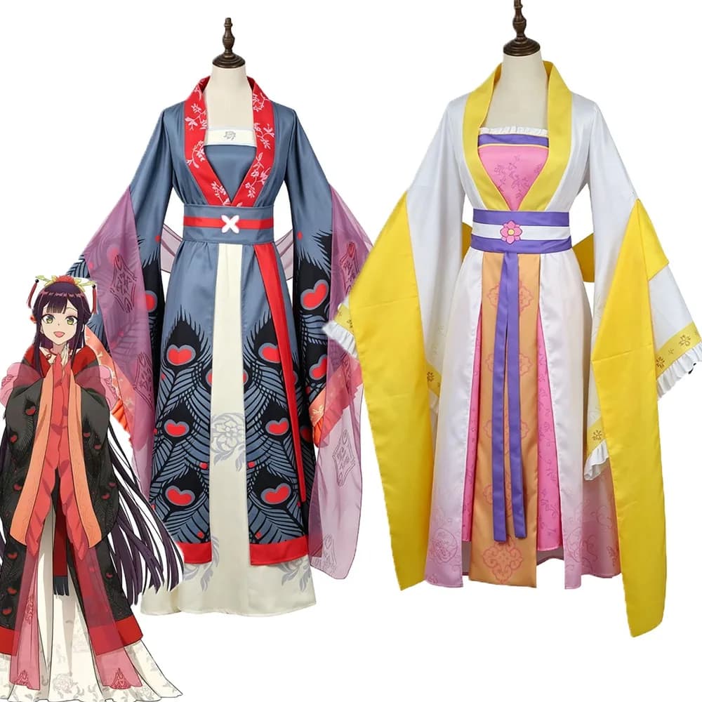Though I Am An Inept Villainess Shu Keigetsu for Huang Linglin Cosplay Costume Hanfu Dress Women Hallow Party Performance Outfit