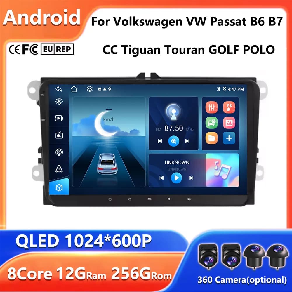 Wireless CarPlay Android Auto Radio Per Volkswagen VW Passat B6 B7 CC Tiguan Touran GOLF POLO 5G Auto Multimediale GPS