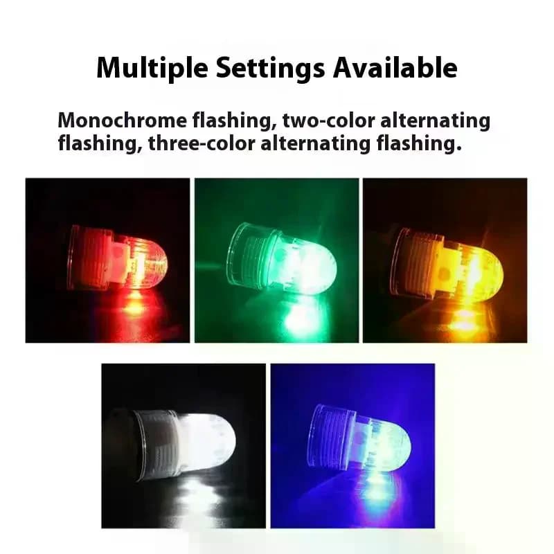 Luce di segnalazione marina Luce da pesca a LED impermeabile Pesca Doppio flash Lampada Boa Luce di segnalazione Spia flash netta impermeabile