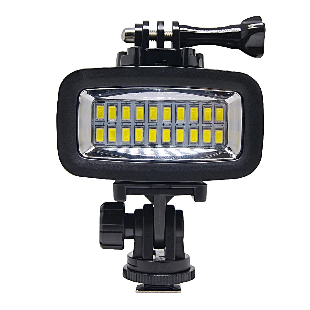 Mcoplus 40m/130ft Waterproof Diving LED Filling Light Photo Light for Canon Nikon GoPro 10 9 8 6 5 4 action Camera