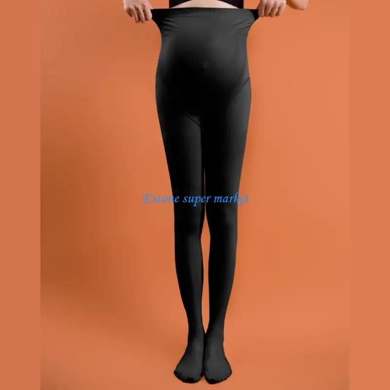 090B Collant per gravidanza elasticizzati Collant rinforzato per zona del piede, design senza cuciture