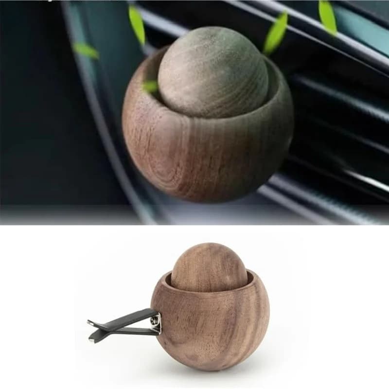 1pc Auto Profumo Diffusore di Legno Olio Essenziale Vent Clip Diffusore Legno Naturale Auto Diffusori di Fragranze Accessori Interni