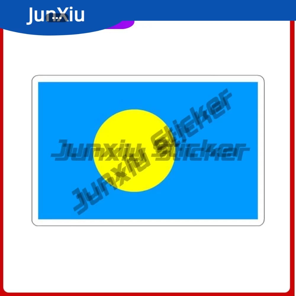 Palau Flag Travel Adhesive Cover Graffi Decoration Laptop Water Bottle Decoration Car bumper Skateboard Laptop Rv Suv