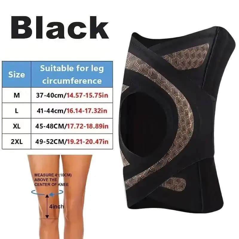 Ginocchiera Sportiva Sottile Antiscivolo a Compressione, Protezione del Menisco, Supporto per Ginocchio per Corsa, Fitness, Tennis e Sport