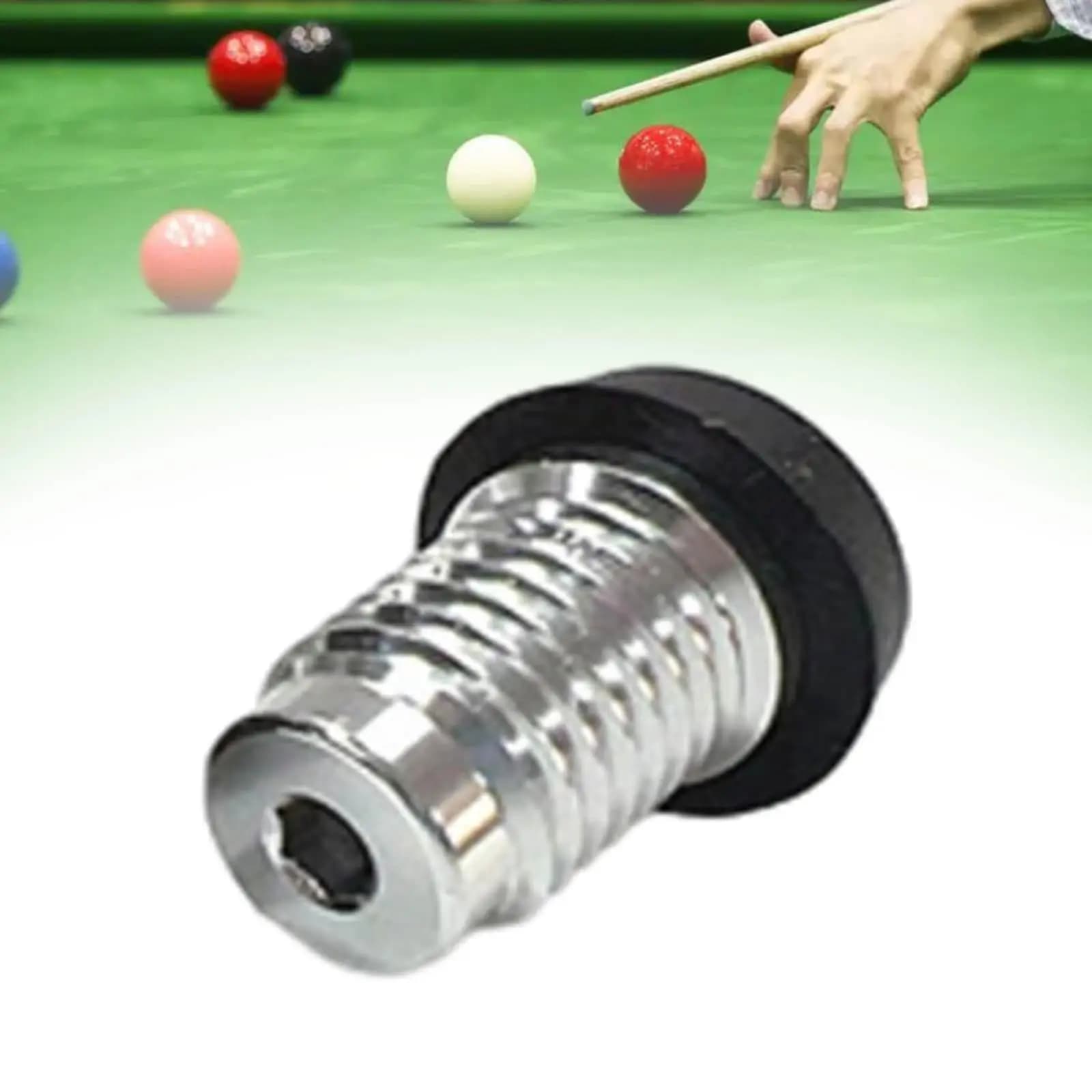 Stecca da biliardo Tappo inferiore Parti Stecca da biliardo Paraurti per stecca da biliardo Copertura inferiore per appassionati di atleti Riparazione di snooker sportivo