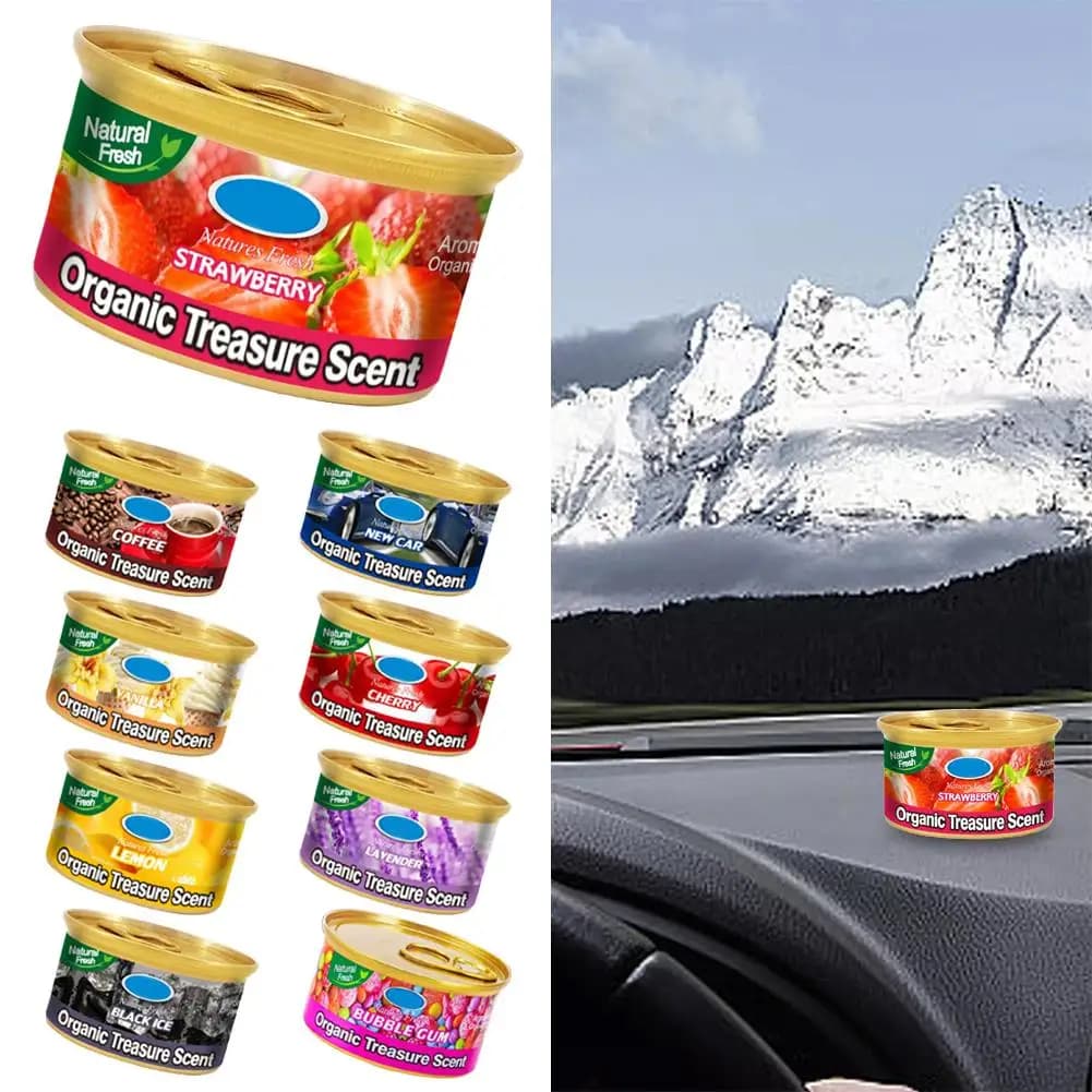 Deodoranti per auto Blocchi di legno in scatola Bolla di frutta Ambientador Interni Auto Sapore Aroma Gomma a lunga durata Aromaterapia Coc V6P6