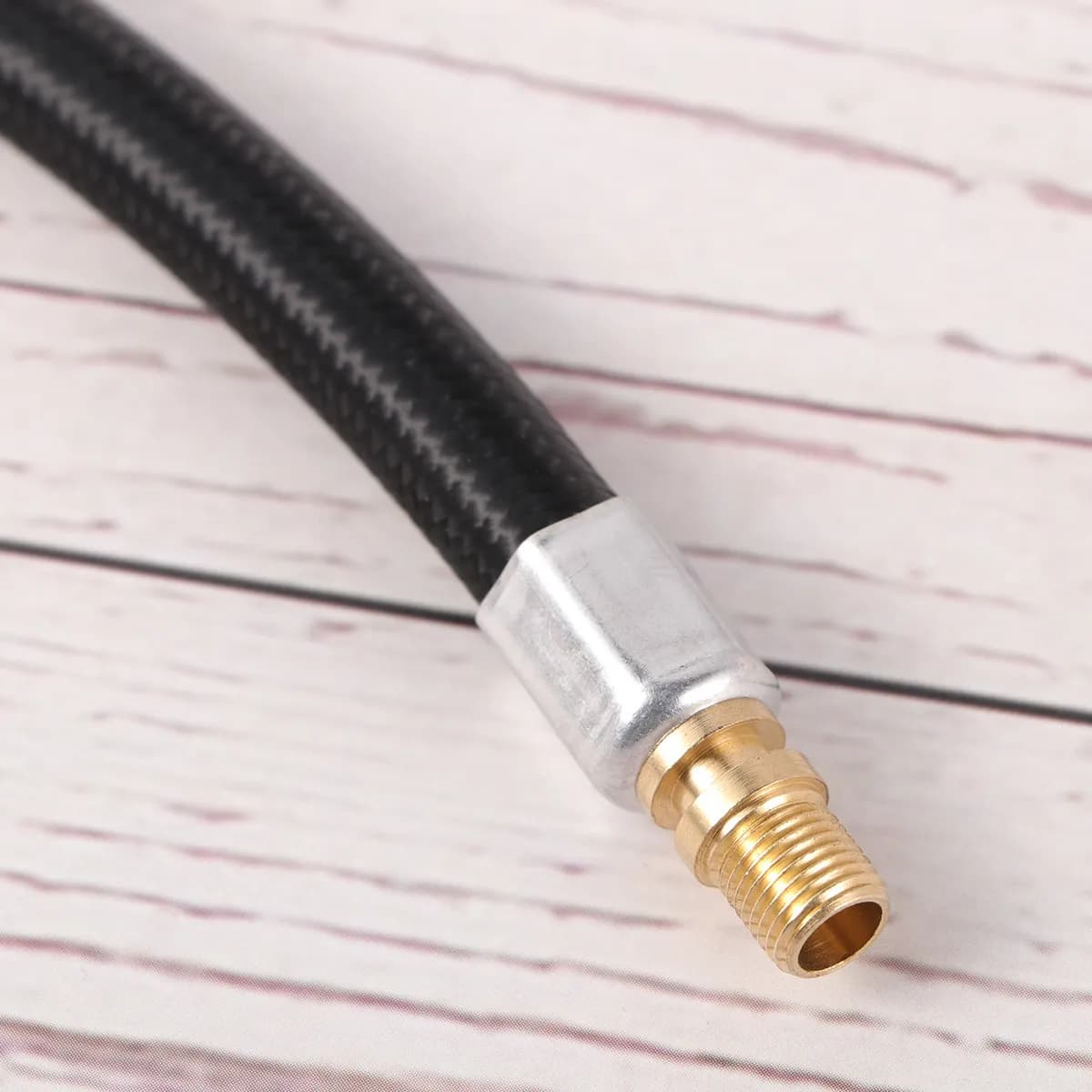 Adattatore per Tubo Gonfiabile con Blocco Rapido 20 cm, Prolunga per Tubo Aria per Gonfiatore Pneumatici Moto, Auto, Bici, Antiperdita