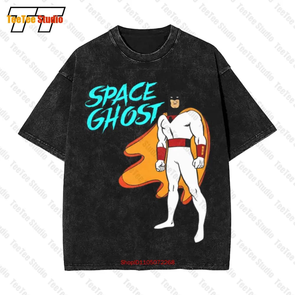Space Ghost 1966 Cartoon Vintage Oversized T-Shirt Hanna Barbera Cereal Premium UVF9