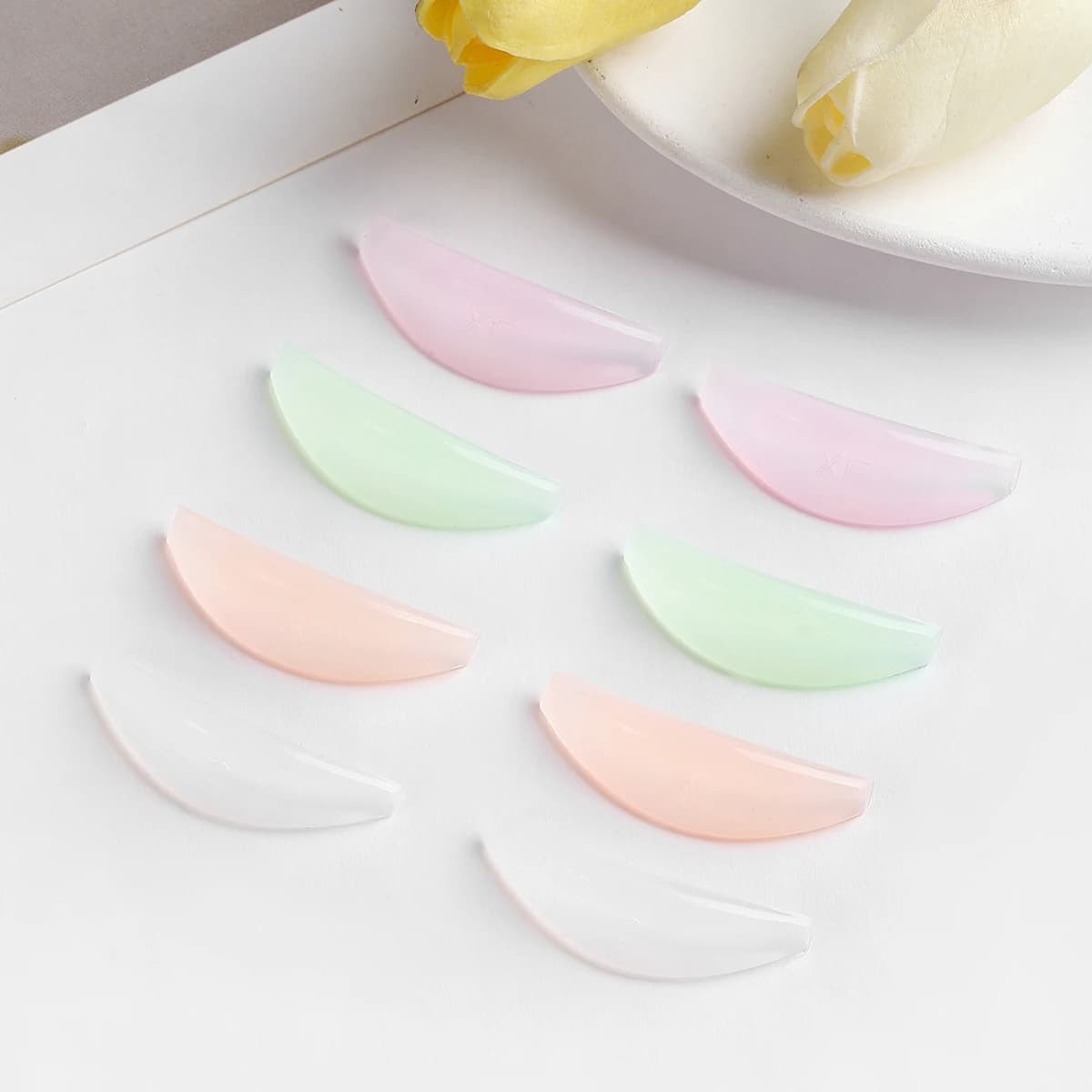 L Curl 4 pairs Silicone Eyelash Bearings Piegaciglia Makeup Tools for lifting eyelashes