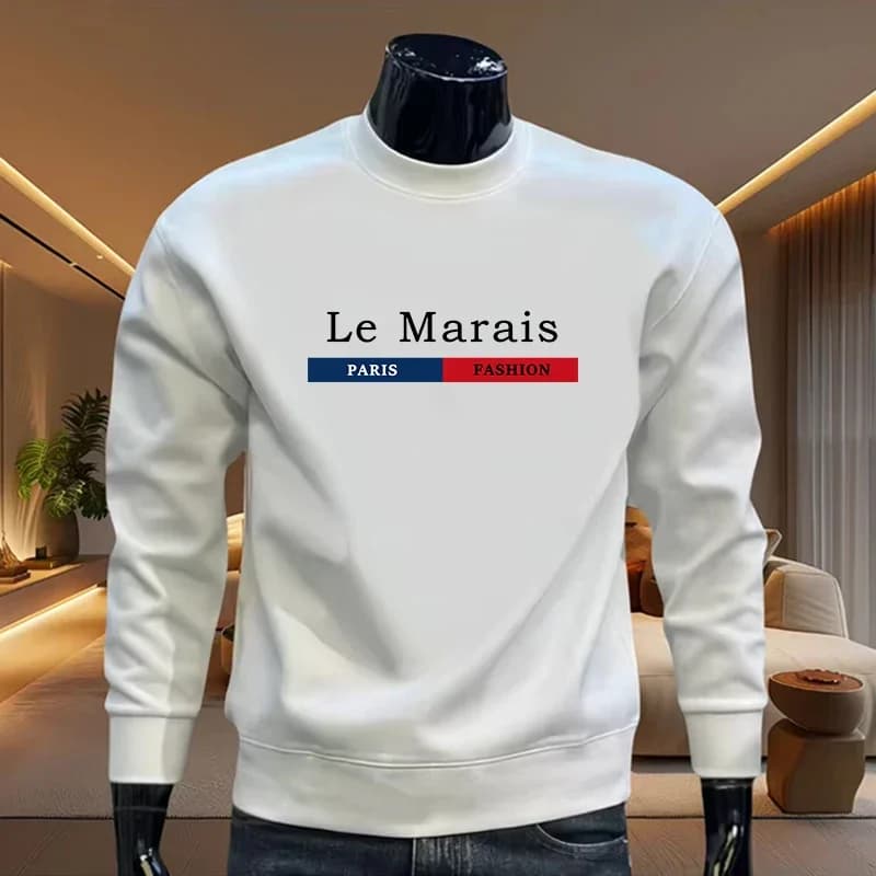 Felpe da Uomo in Offerta, Stampa con Collo a O, Moda Streetwear, Abbigliamento Sportivo da Jogging, Pullover Casual Autunno 2025