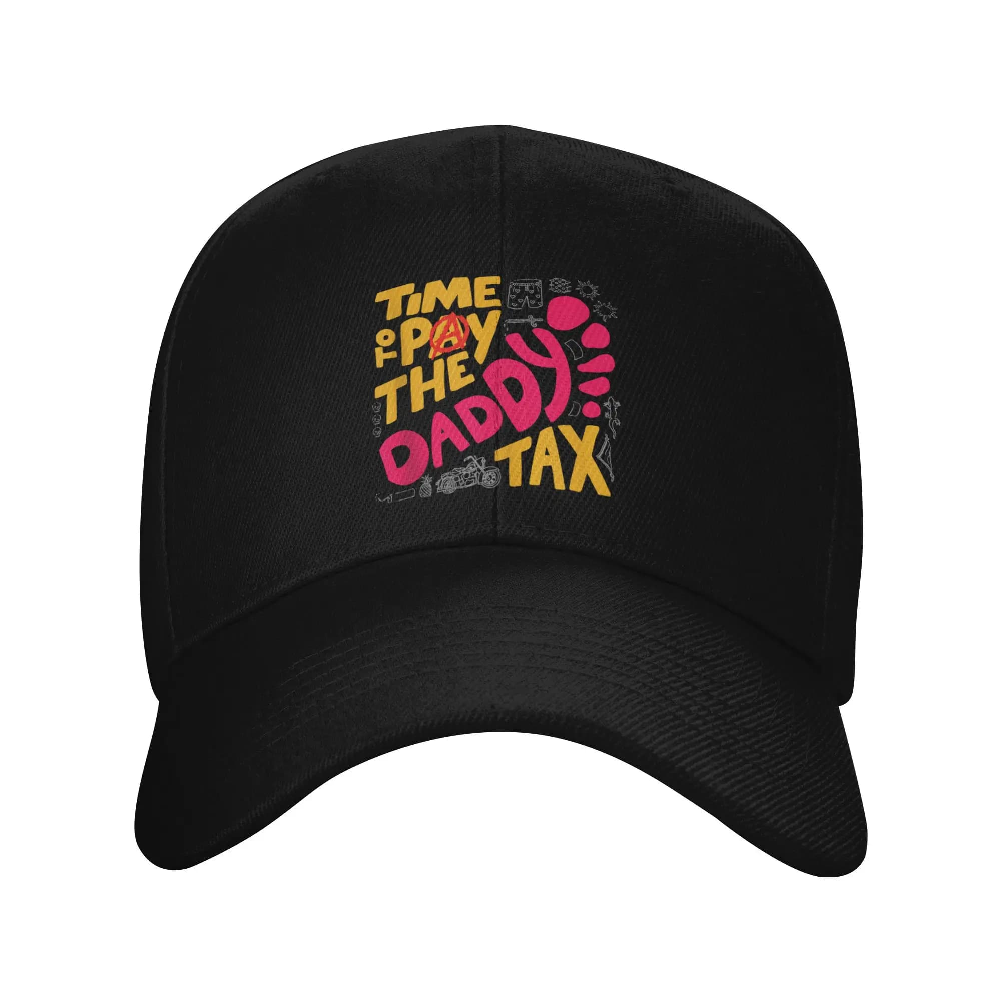 Time to Pay the Daddy Tax Fun Gamer Dad Father's Day Sun Baseball Cap Summer Men Design Hip Hop Hats Casual Fishing Snapback Cap