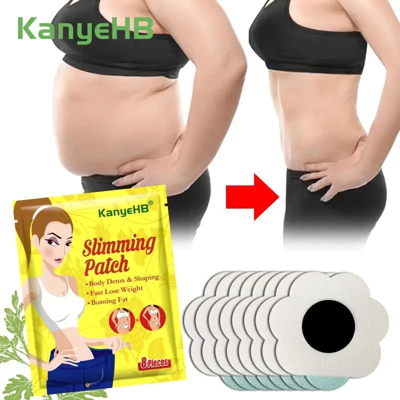 8 pcs = 1 weight loss weight loss slimming bag Patch Detox stick stick herbal medicine slim fat body fat burning belly W012