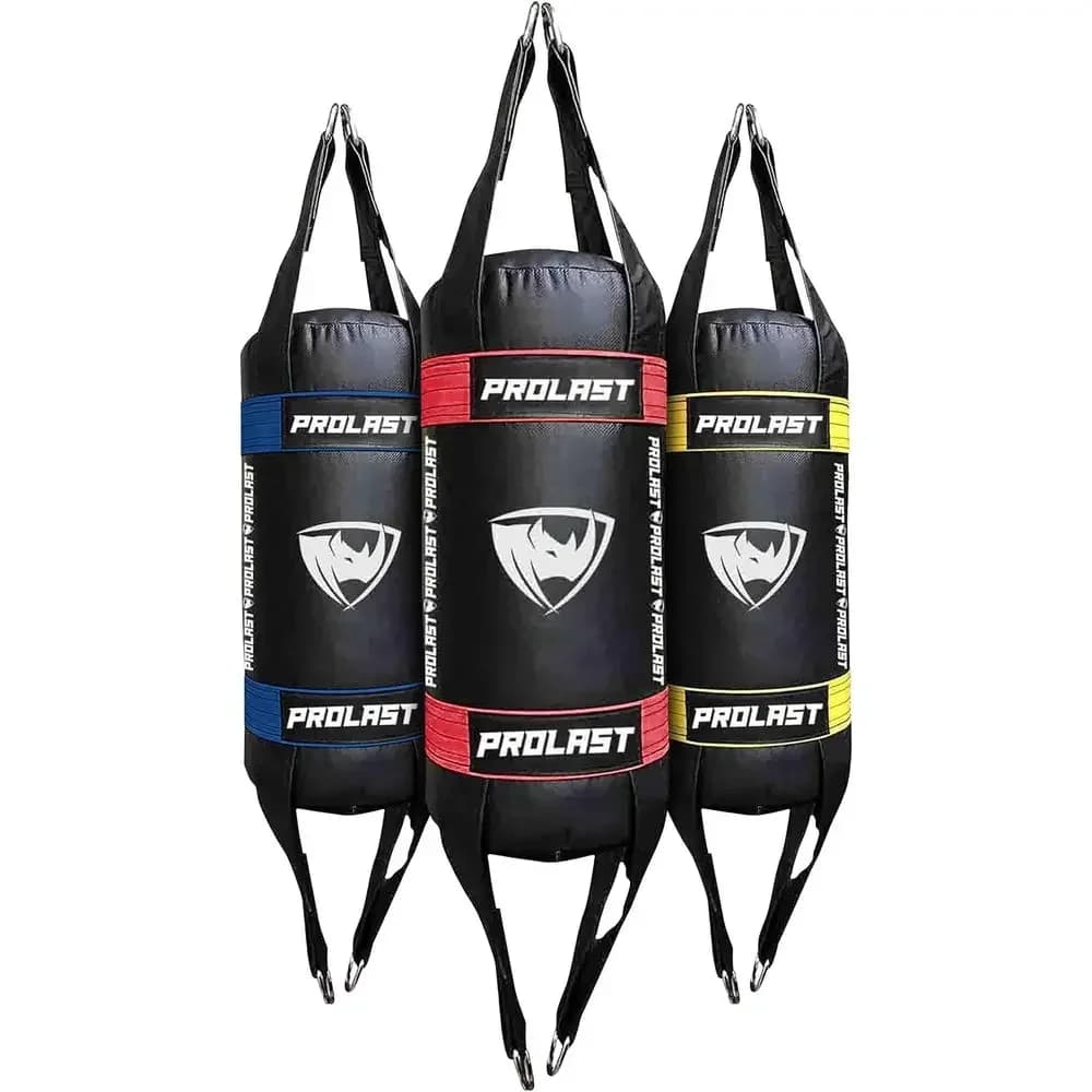Portable Lightweight Cylindrical Double End Punching Bag for Boxing, Muay Thai, and MMA Training