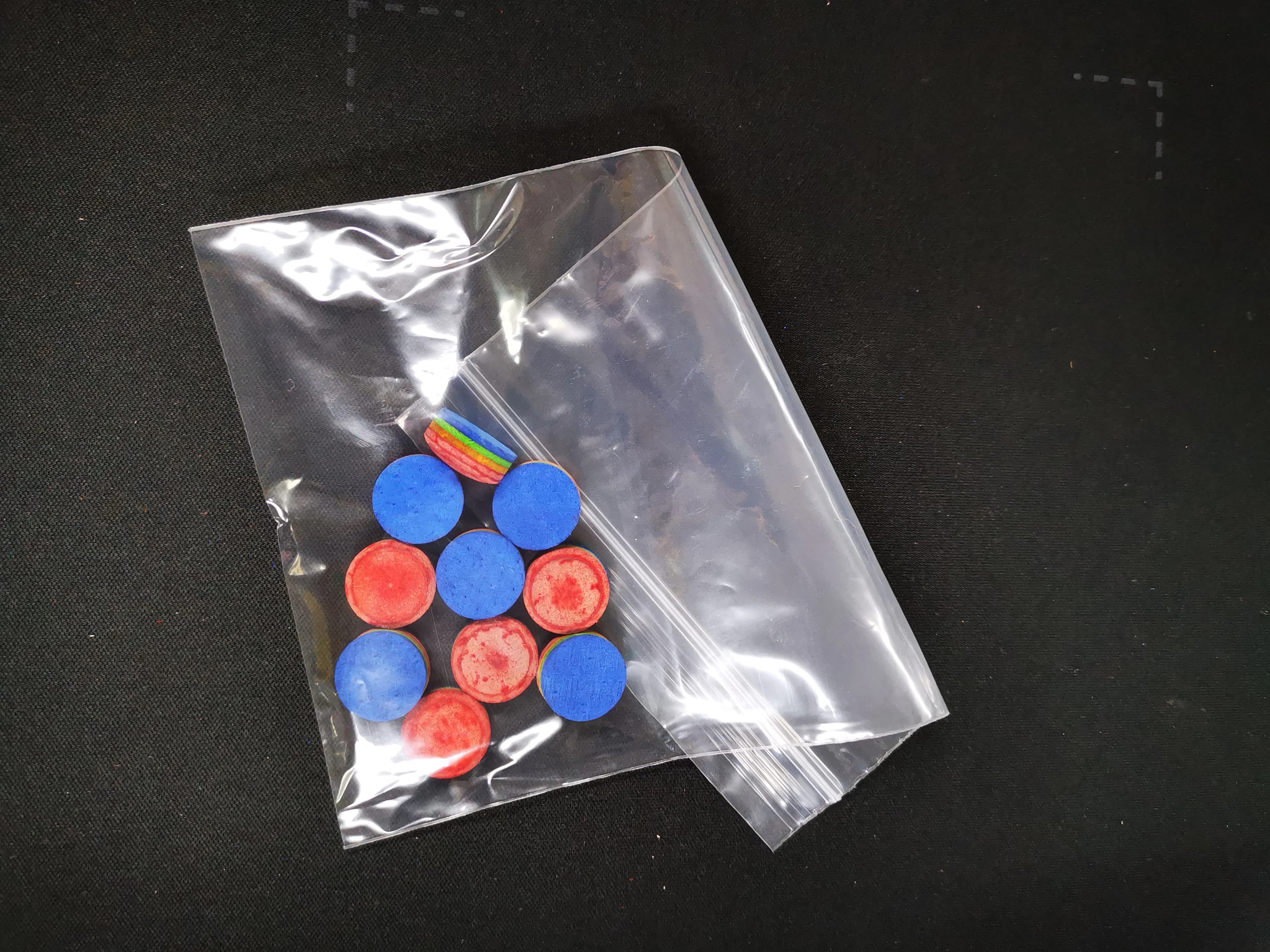 10/20/100 Pezzi/Sacchetto Opzionale, Puntali Multistrato Arcobaleno 14mm per Stecca da Biliardo, Accessorio di Ricambio