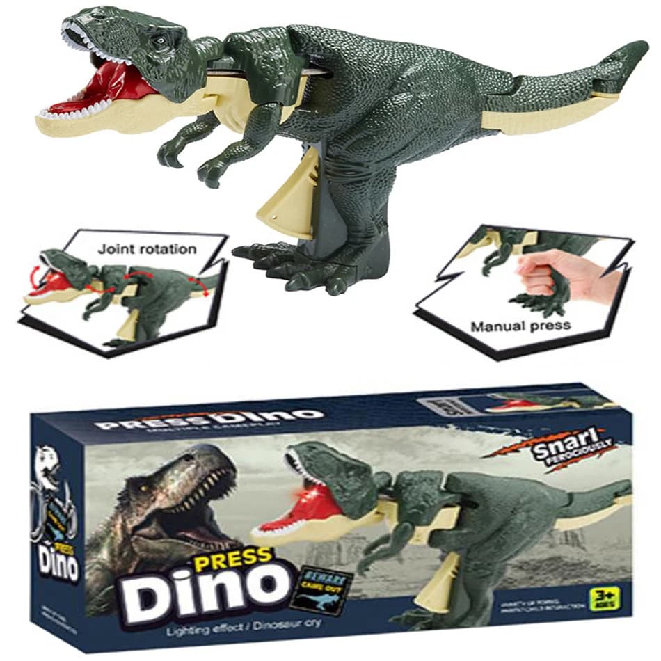 Dinosauro ZaZaZa Giocattolo per bambini Creativo Altalena telescopica a molla senza batteria Dinosauri Fidget Toys Regali di Natale per bambini