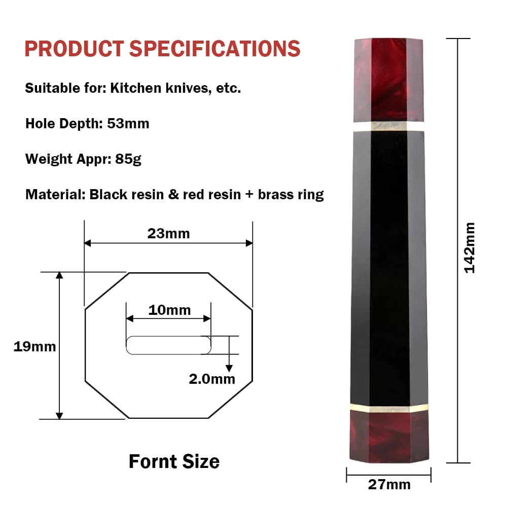 XITUO DIY Handmade Knife Handle Octagonal Knife Handle For Chef Knife Damascus Kitchen Knife Handles Factory Wholesale Customize