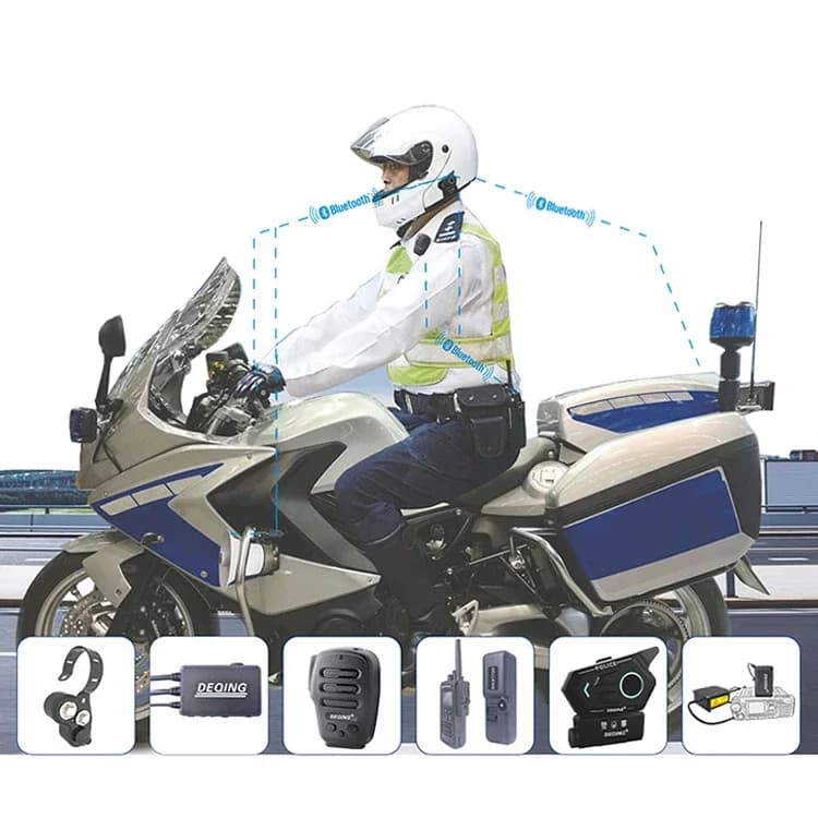 Sistema di comunicazione di gruppo auricolare per casco impermeabile Bluetooth per moto per walkie-talkie radio bidirezionale BTM95C