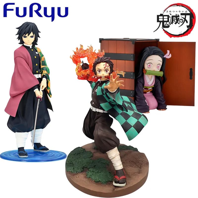FURYU Genuino Trio-Try-iT Exc∞d Creativo Demon Slayer Personaggio Anime Kamado Nezuko per I Bambini Collezione Regalo Action Toys Modello