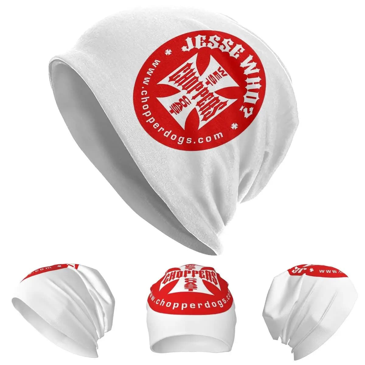 Personalized West Coast Iron Cross Choppers Skullies Beanies Hats Warm Autumn Winter Cap Knitted Bonnet Caps for Unisex Adult