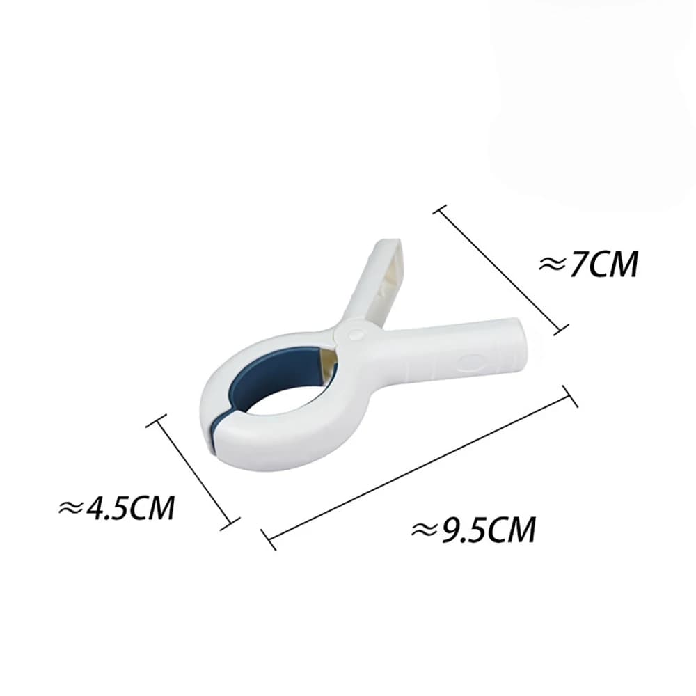 6 Pieces Clips for Beach Towels, Plastic Springs with Robuste Springs Anti-rust, Bucato Mollette Wind Resistant