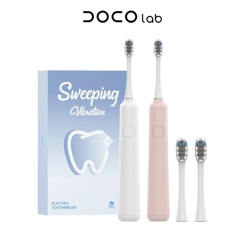 DOCO Sonic electric toothbrush with vibration IPX7 Rechargeable USB smart toothbrush head Mode 3 waterproof marches