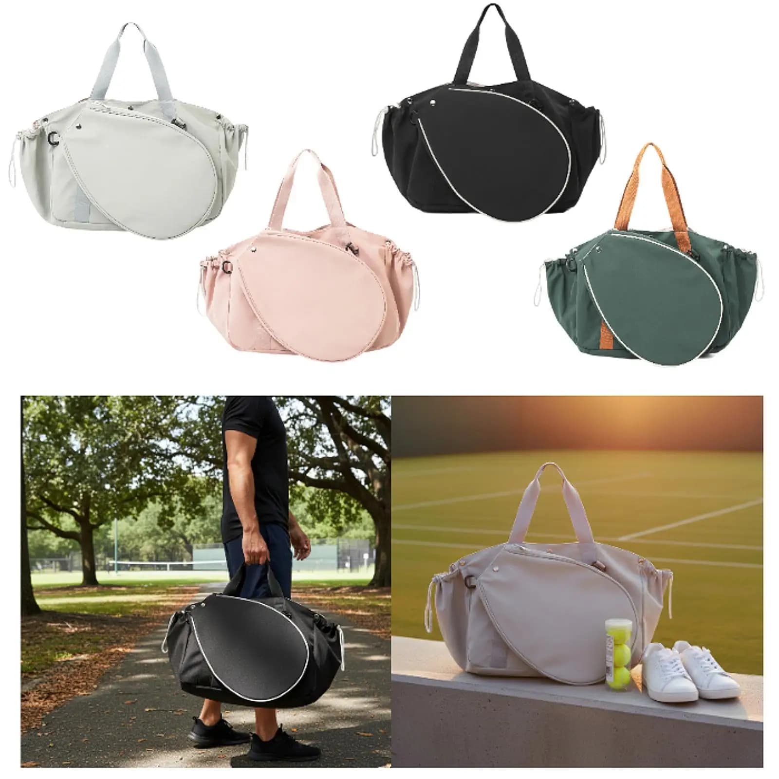 Laptop Bag for Badminton, Single Shoulder Bag for Pickleball, Tennis Racket for Training and Travel