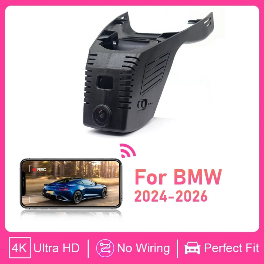Dash Cam 4K 2160P Plug & Play per BMW M3/M4/M340i & M2 G87 Facelift 2024 2025 2026, Telecamera Auto OEM, Registrazione in Loop, Controllo WiFi
