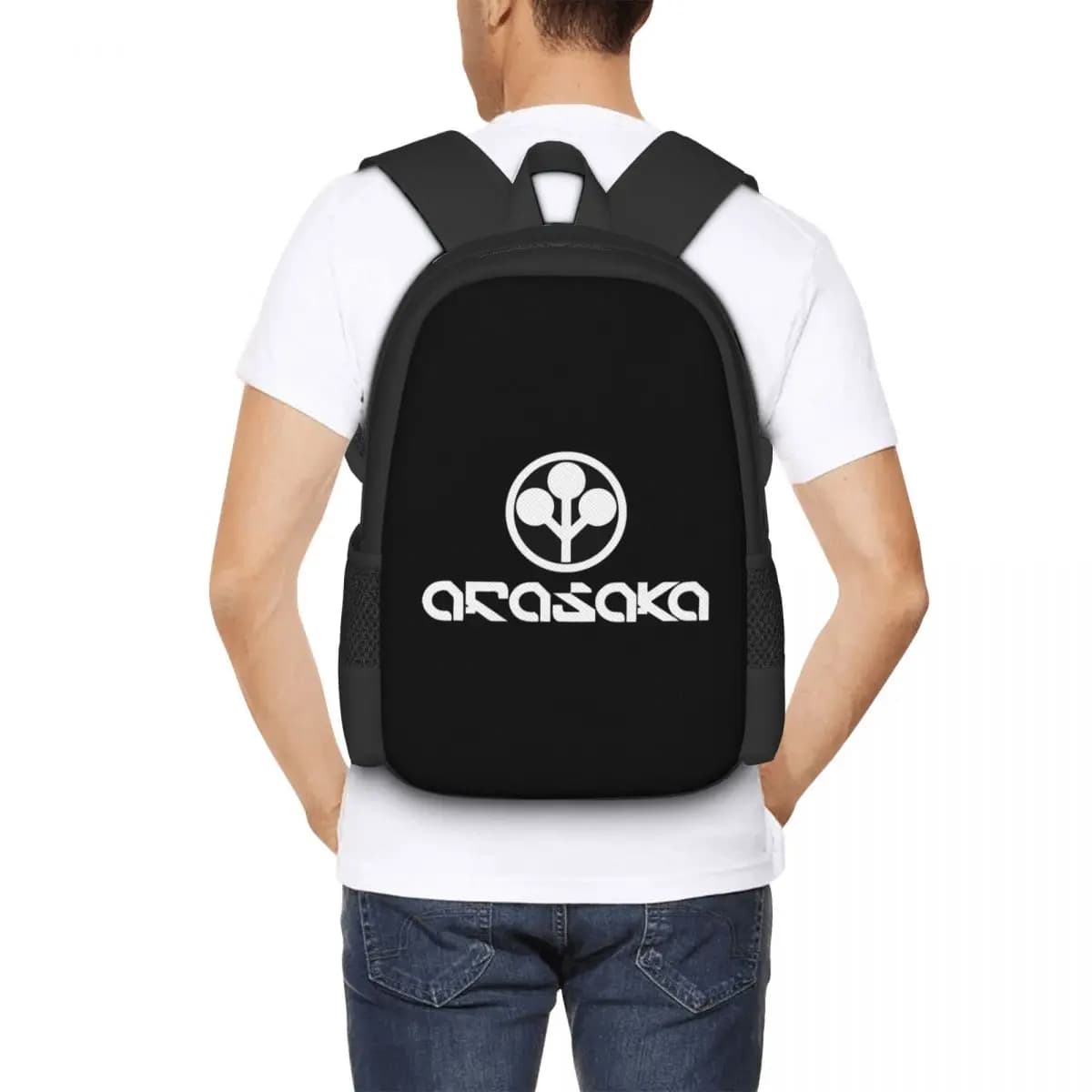 Cyberpunk Arasaka Zaino per studenti Borsa da scuola Zaino da viaggio per escursionismo per uomo e donna Borsa a tracolla alla moda